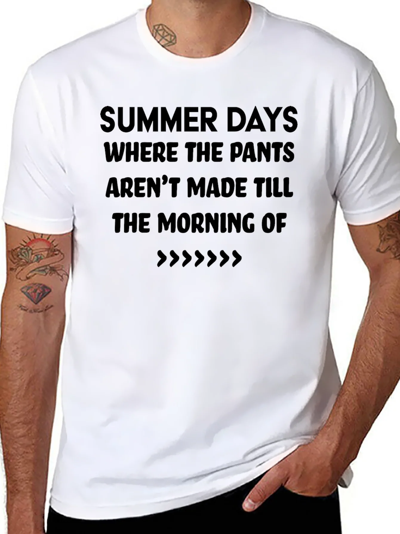 Summer Days T-Shirt - Casual Black Tee