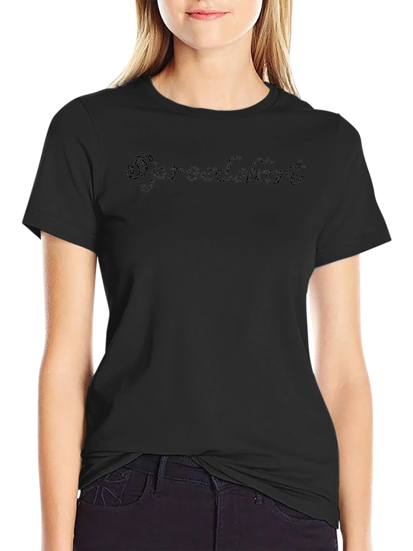 Spreadsheet Graphic Tee - Soft Black T-Shirt