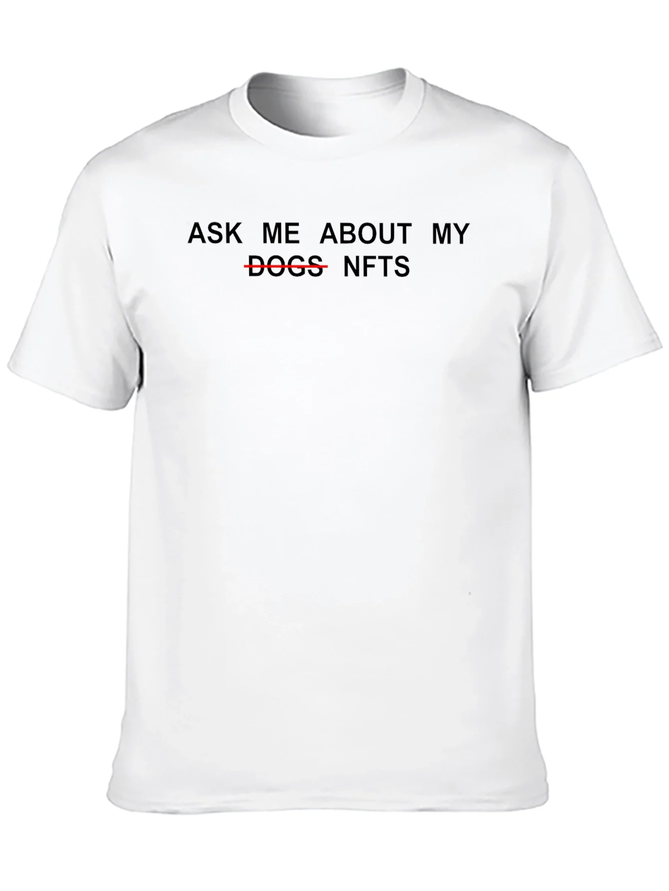Ask Me About My NFTs Black T-Shirt