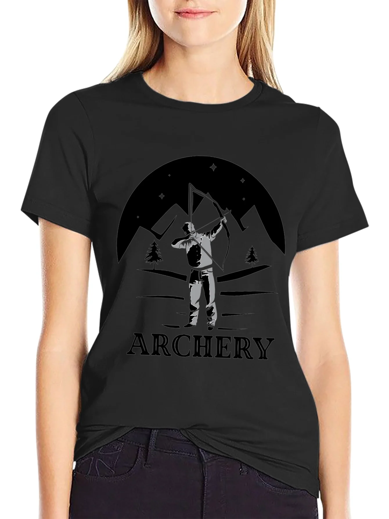 Archery Mountain Scene T-Shirt