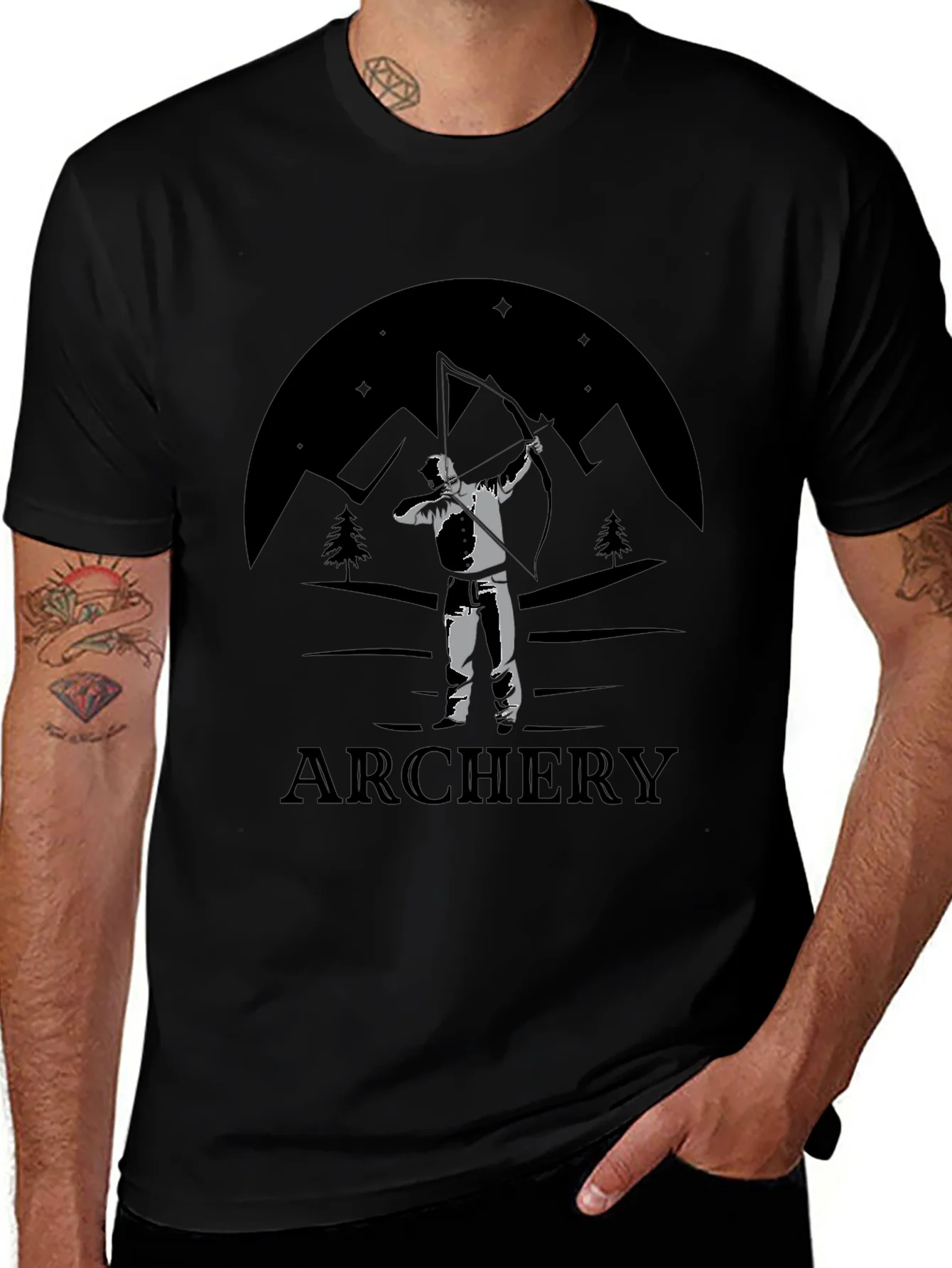 Archery Mountain Scene T-Shirt