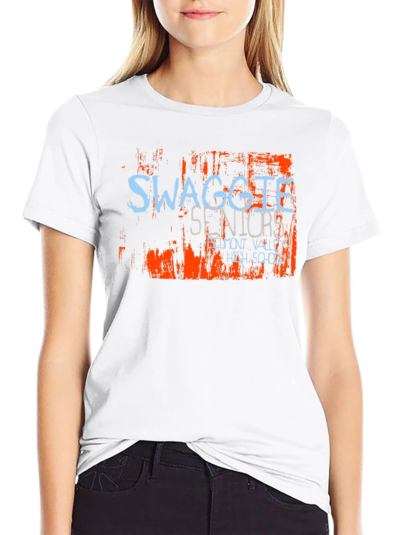Swaggle Seniors High School Black T-Shirt