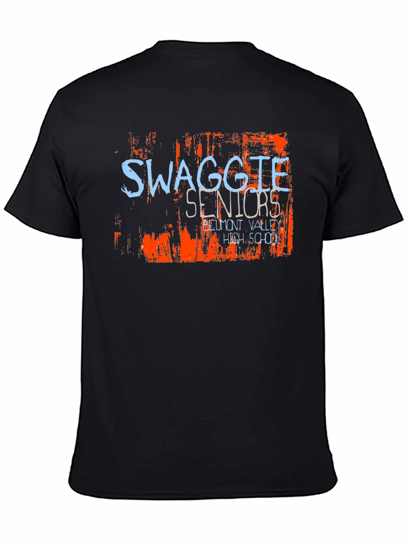 Swaggle Seniors High School Black T-Shirt