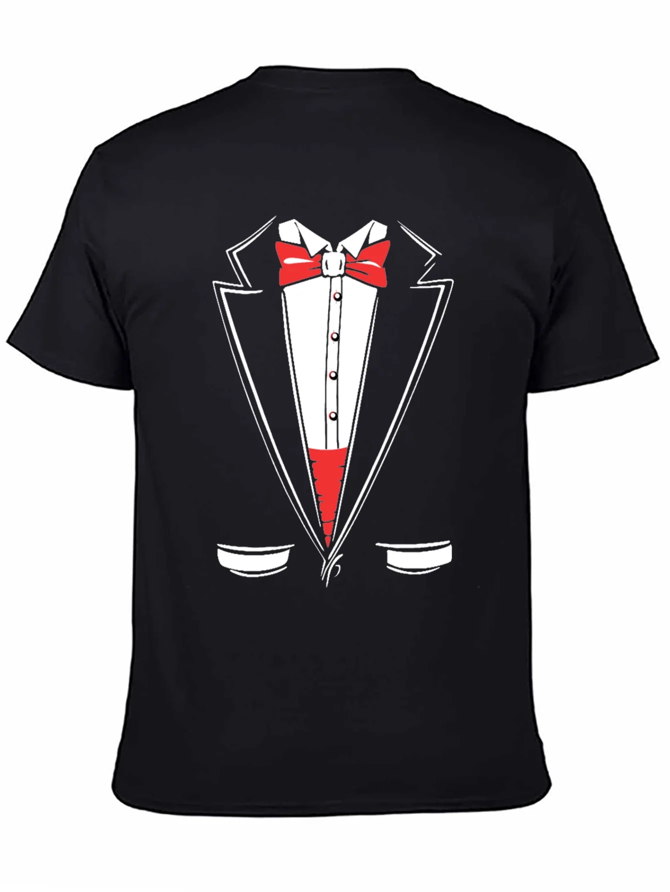 Tuxedo Graphic Print Crewneck T-Shirt