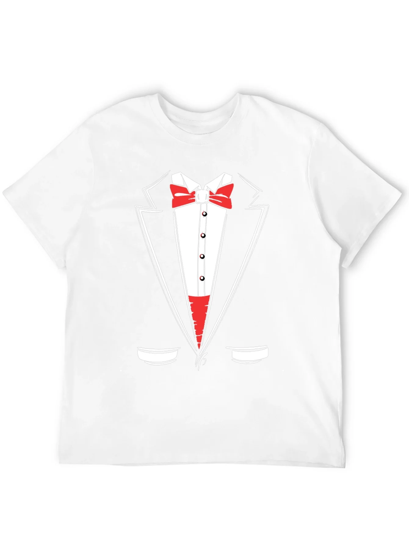 Tuxedo Graphic Print Crewneck T-Shirt