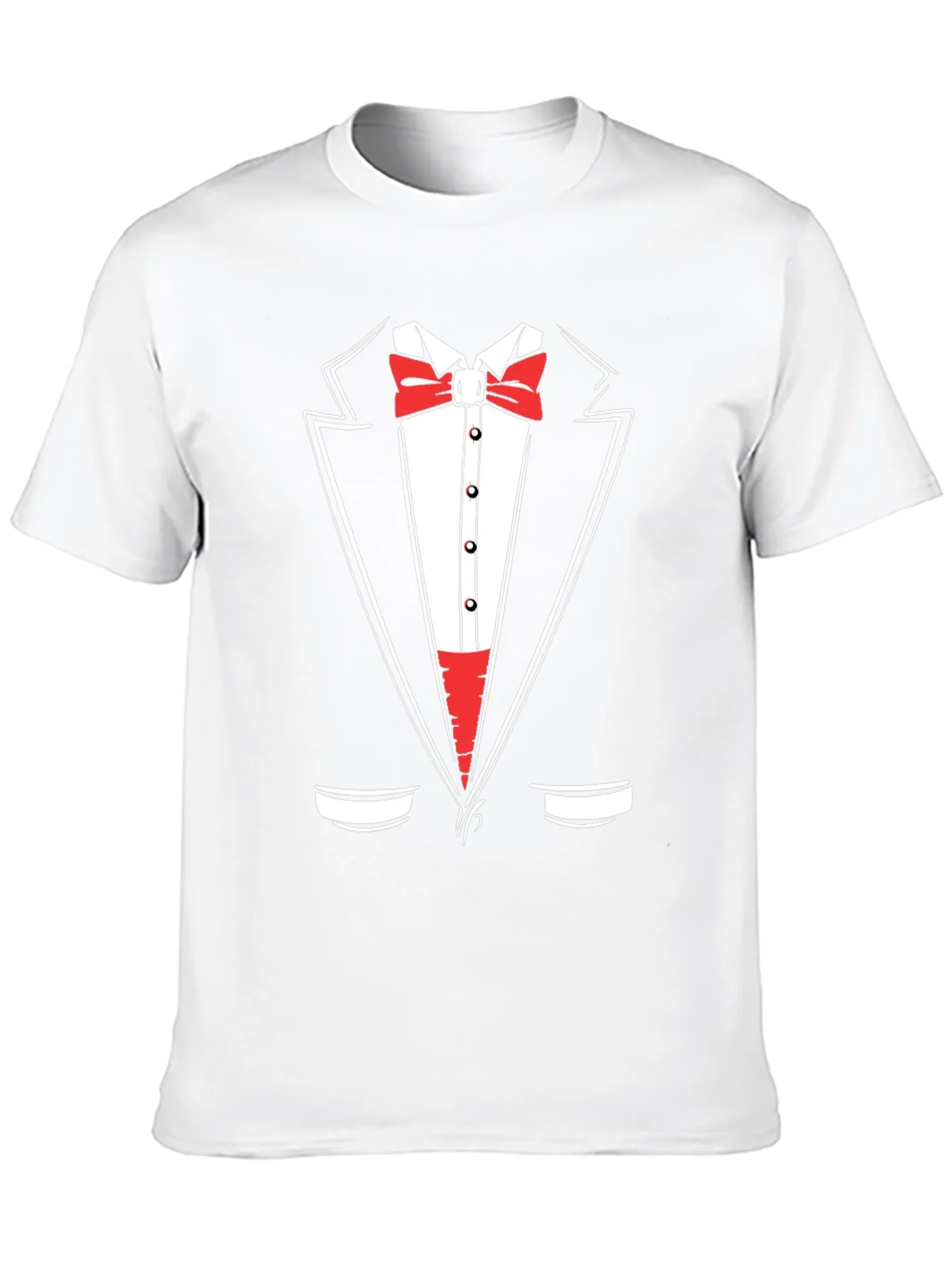 Tuxedo Graphic Print Crewneck T-Shirt