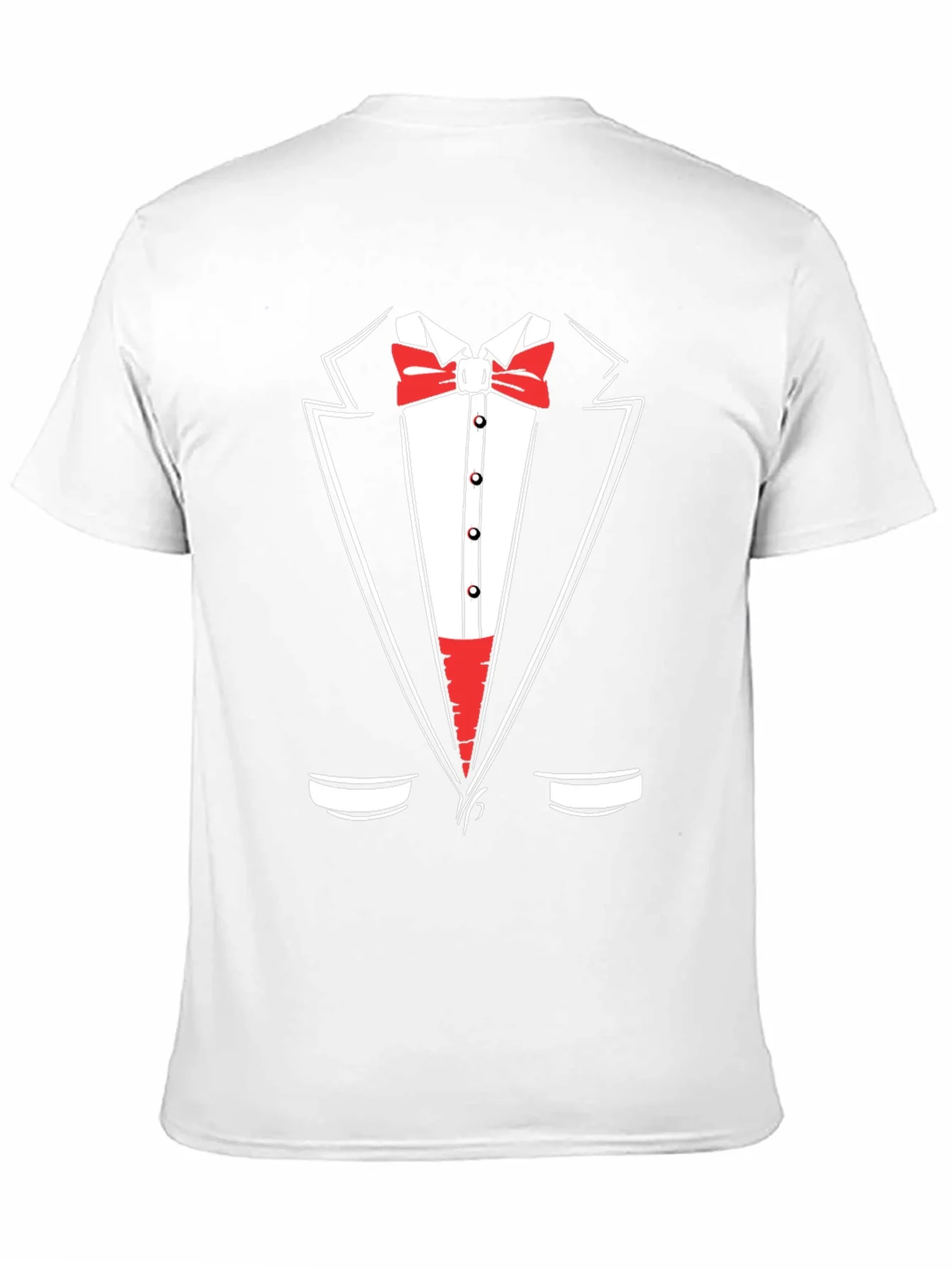 Tuxedo Graphic Print Crewneck T-Shirt