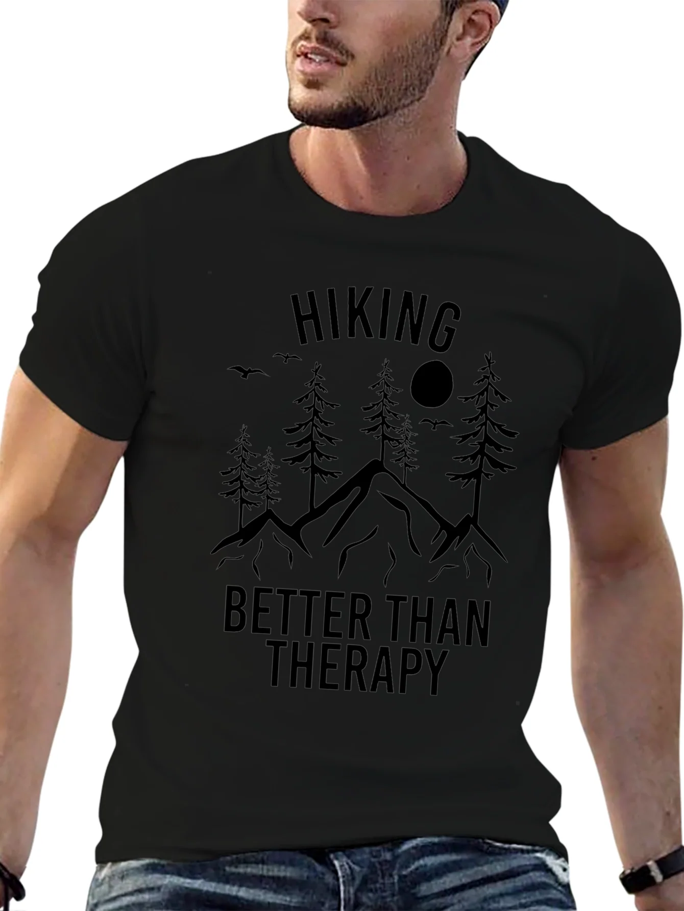 Hiking Therapy Graphic Tee - Nature Lovers Shirt