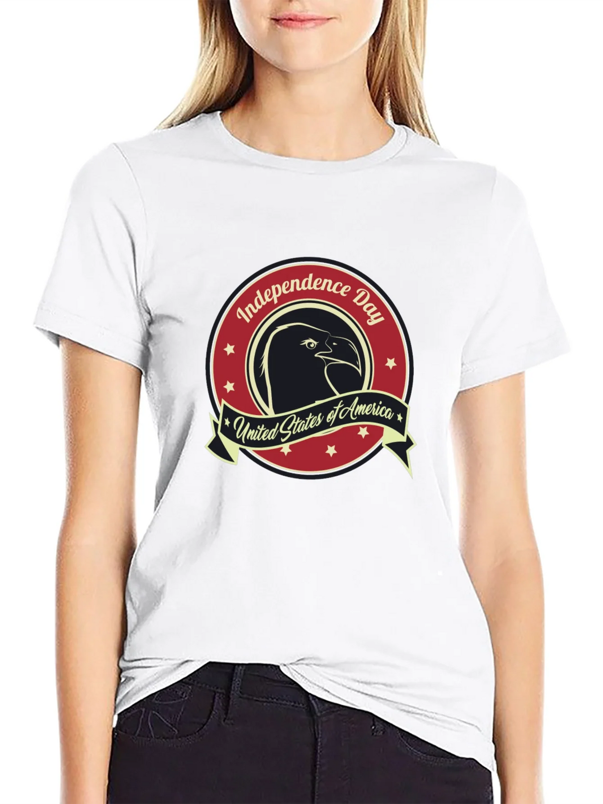 Independence Day Eagle Graphic T-Shirt