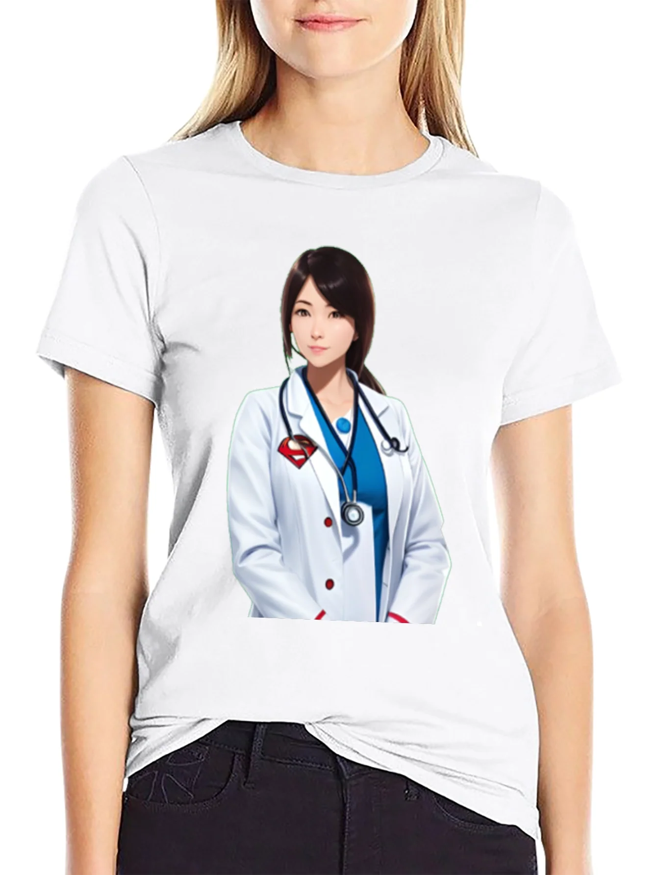 Doctor Superwoman T-Shirt - Stylish Medical Hero Design