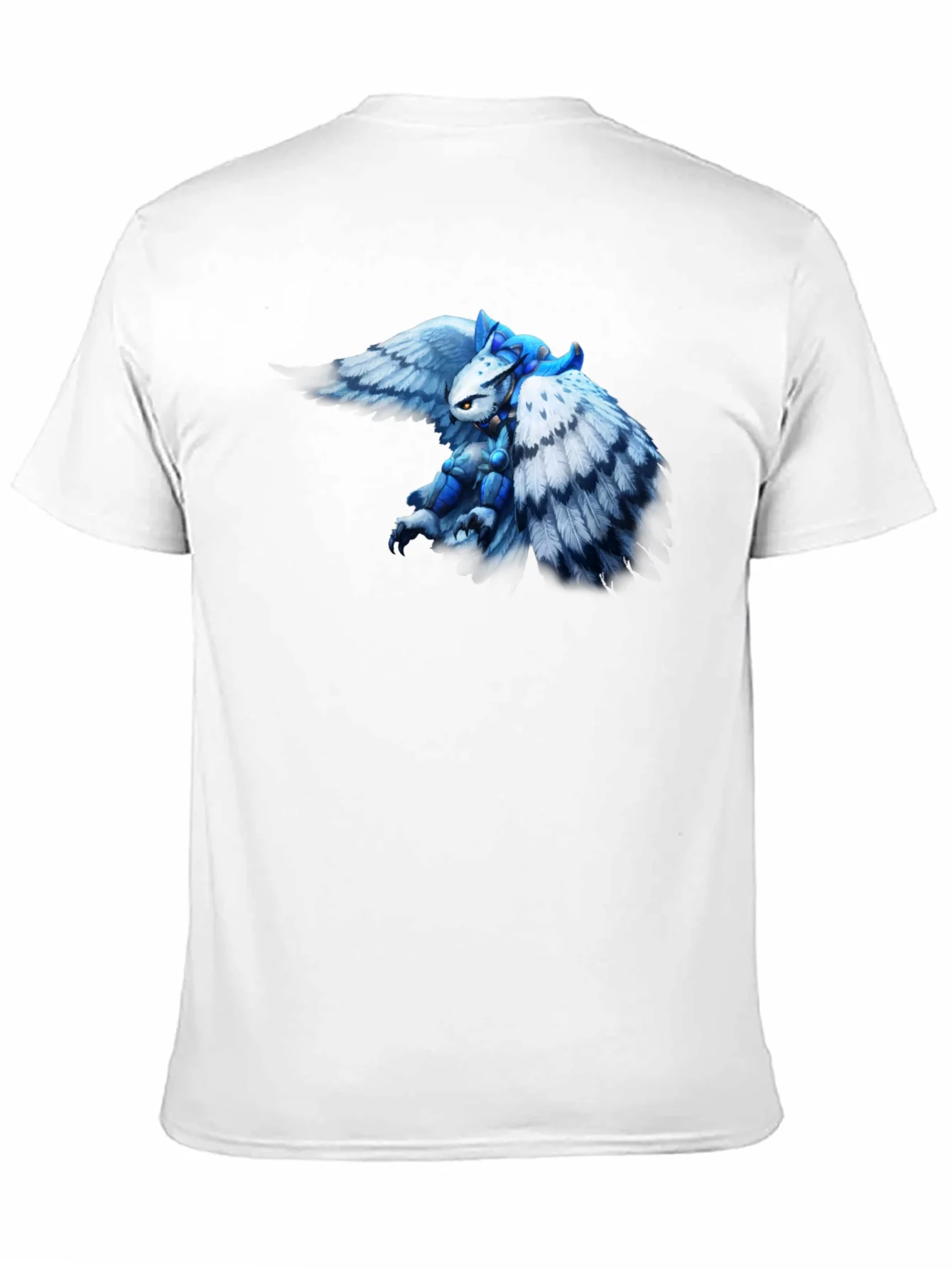 Fantasy Owl Knight Graphic Tee - Black Cotton T-Shirt