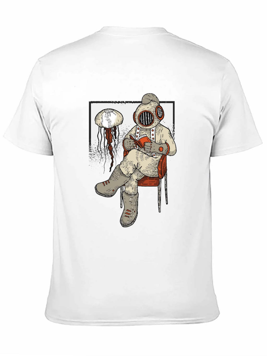 Diver Reading T-Shirt