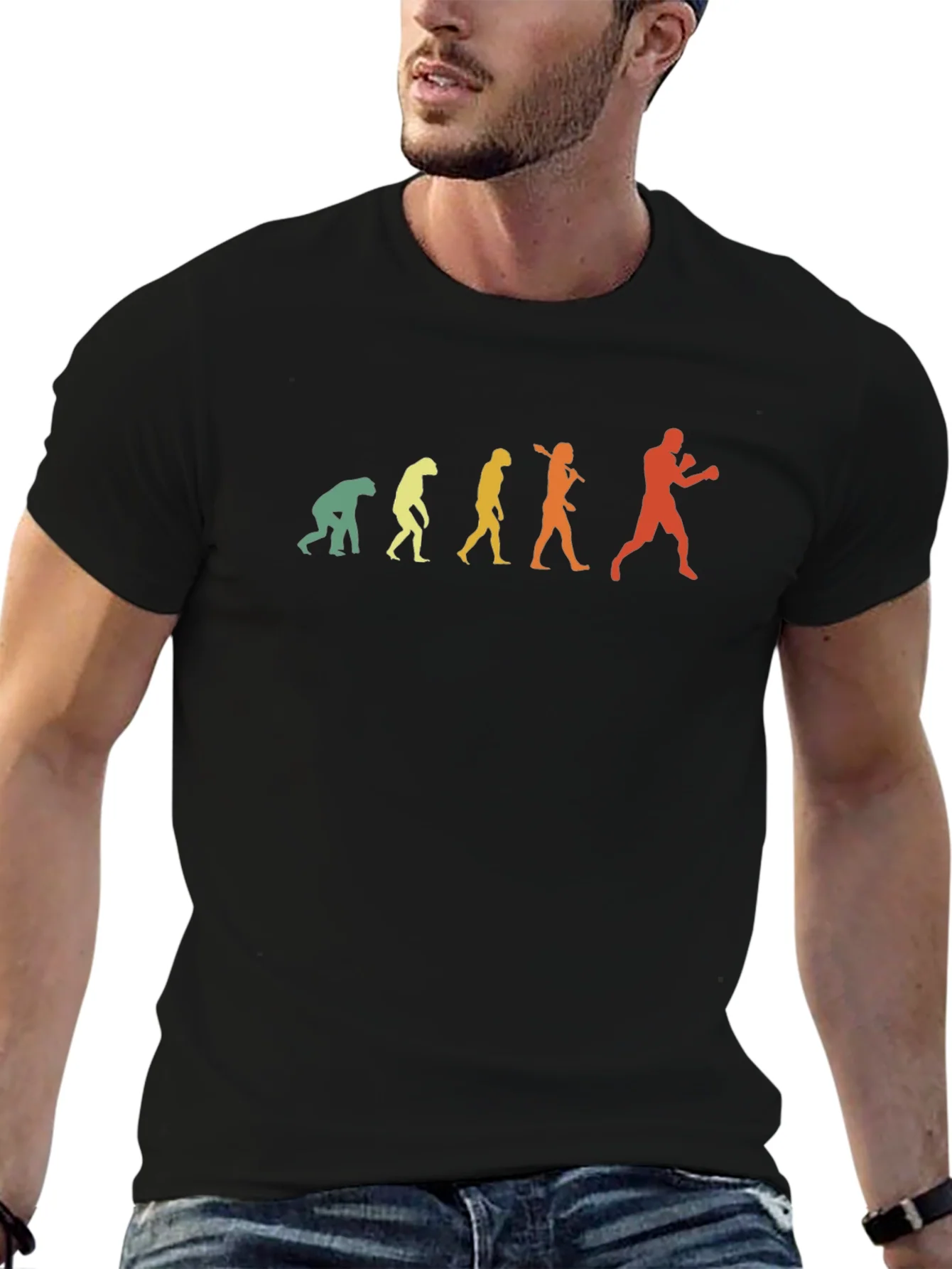 Evolution of Boxer Graphic T-Shirt