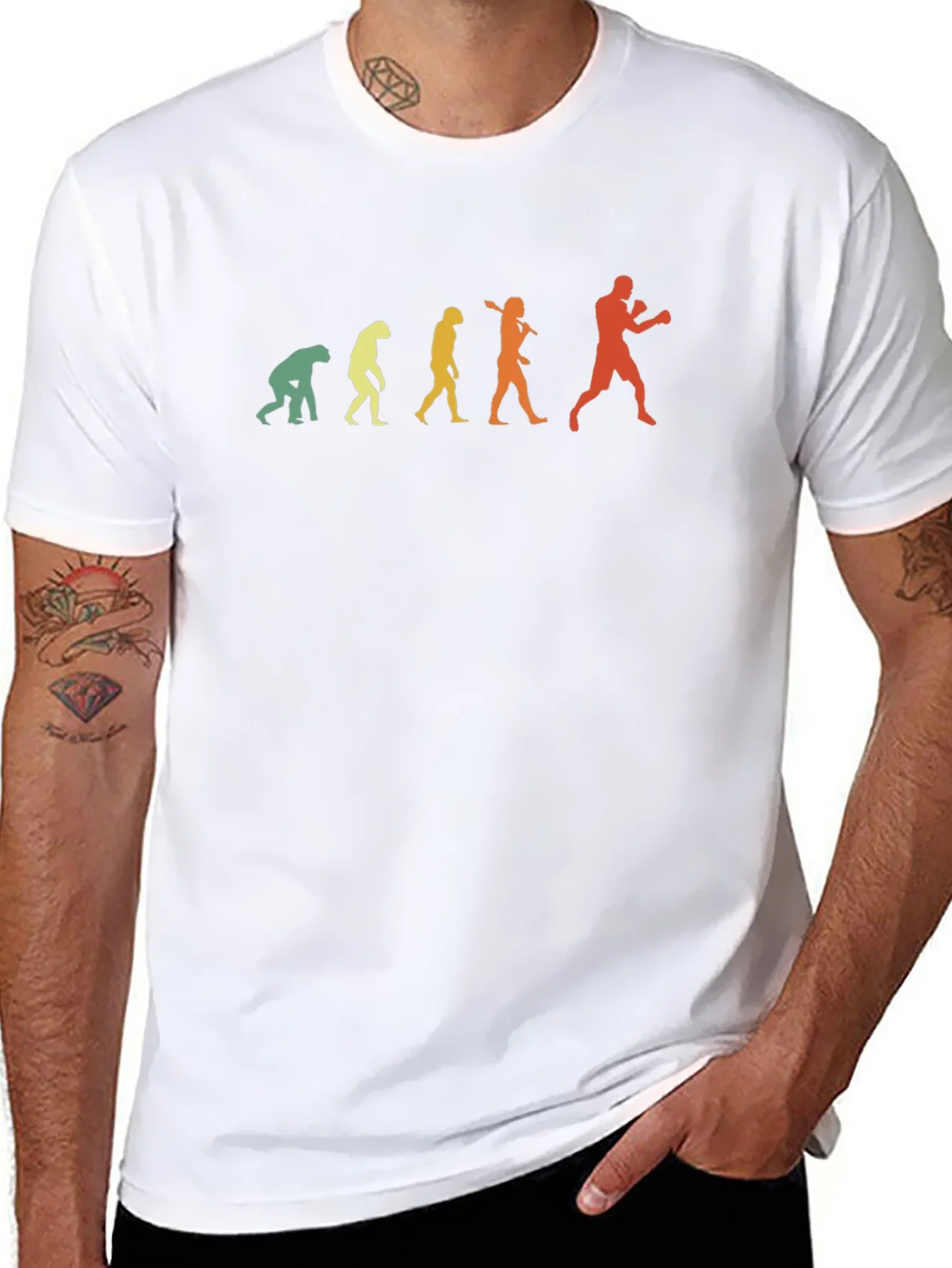 Evolution of Boxer Graphic T-Shirt