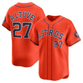 Houston Astros #27 Jose Altuve Alternate Limited Player Jersey - Orange Stitched Baseball Jersey