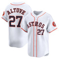 Houston Astros #27 Jose Altuve Home Limited Player Jersey - White Stitched Baseball Jersey