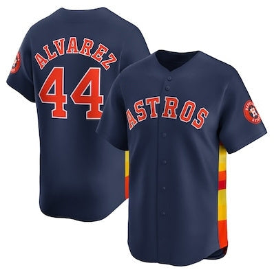 Houston Astros #44 Yordan Alvarez Alternate Limited Player Jersey C Navy Stitched Baseball Jersey