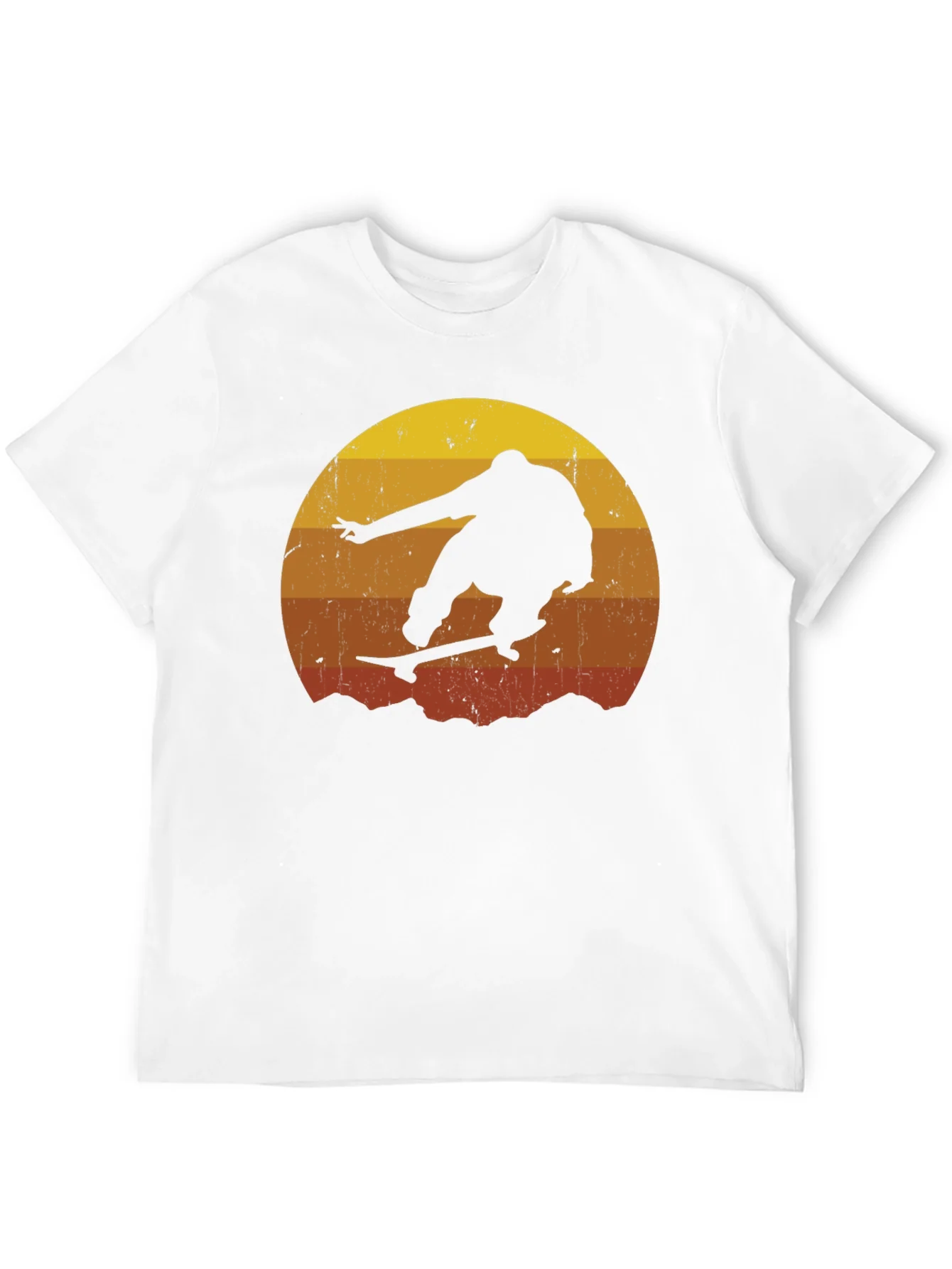Retro Skateboarder Silhouette Tee