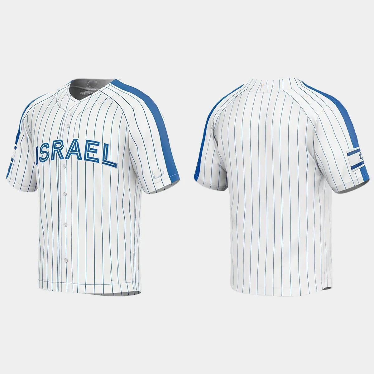 ISRAEL BASEBALL 2023 WORLD BASEBALL CLASSIC JERSEY C WHITE Stitches Baseball Jerseys