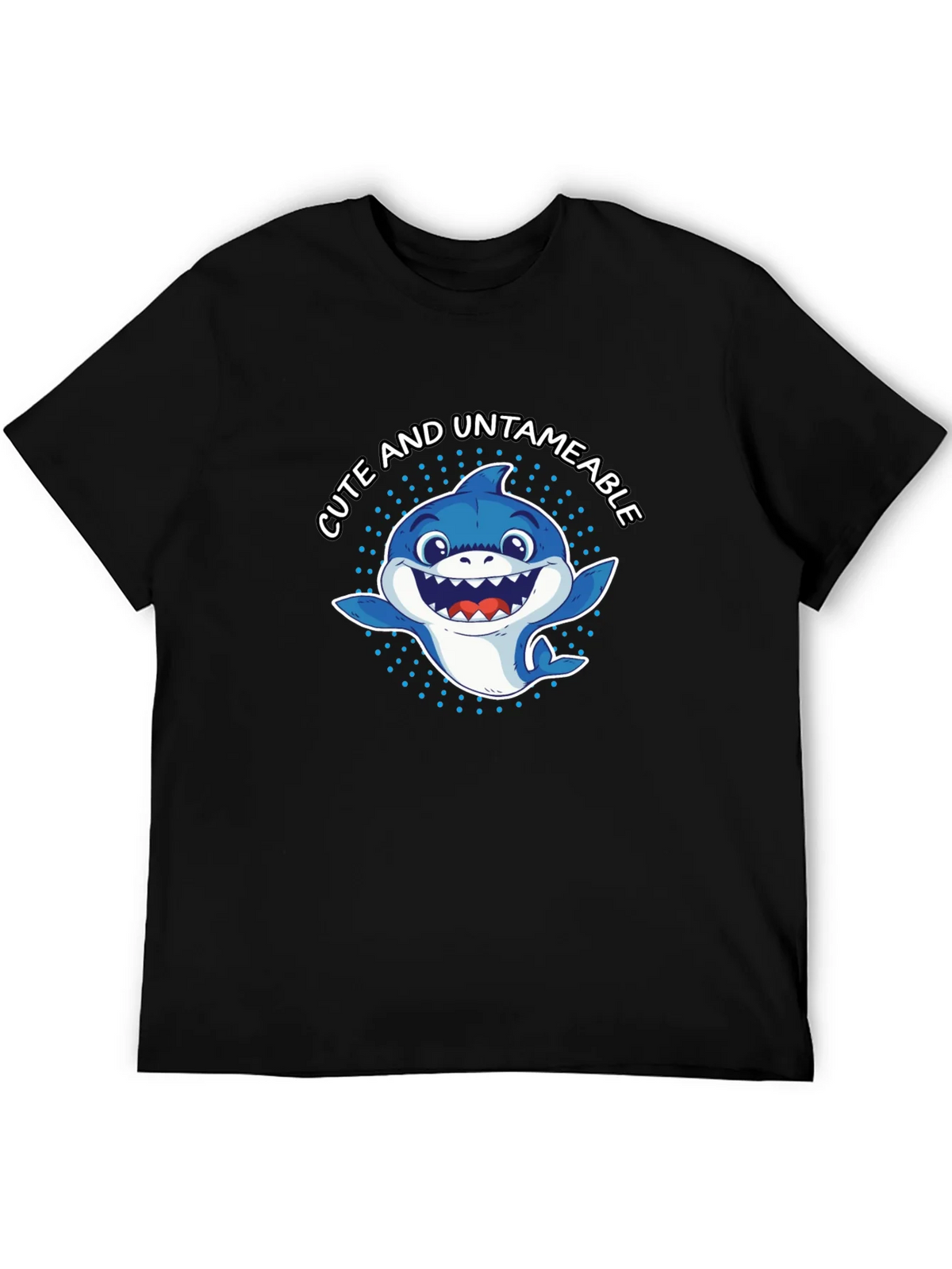 Cute & Untameable Shark Graphic Tee