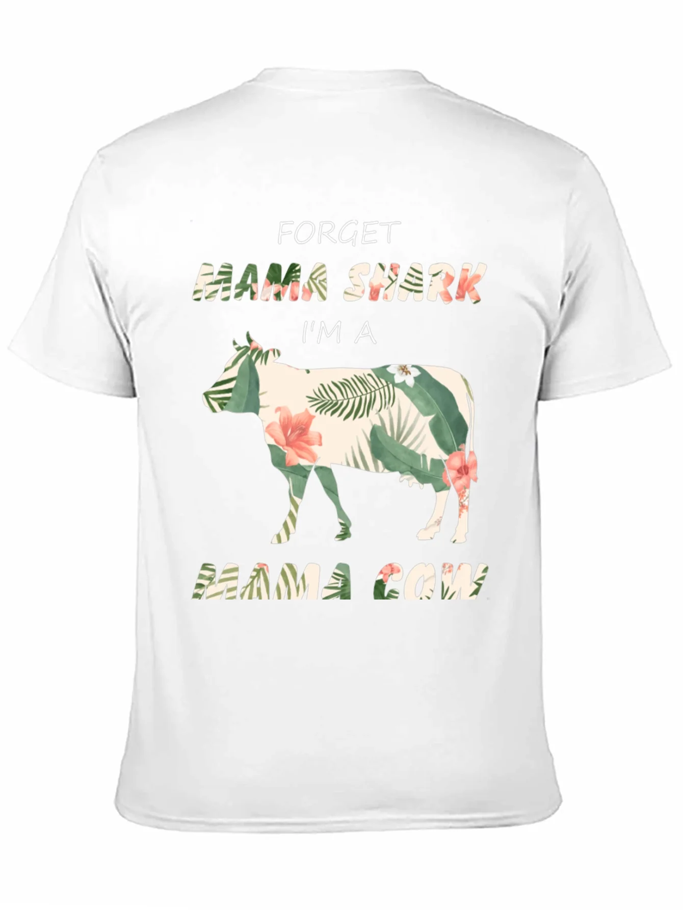 Mama Cow Graphic Tee - Floral Cow Shirt