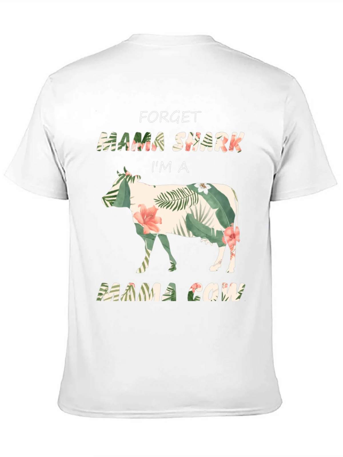 Mama Cow Graphic Tee - Floral Cow Shirt