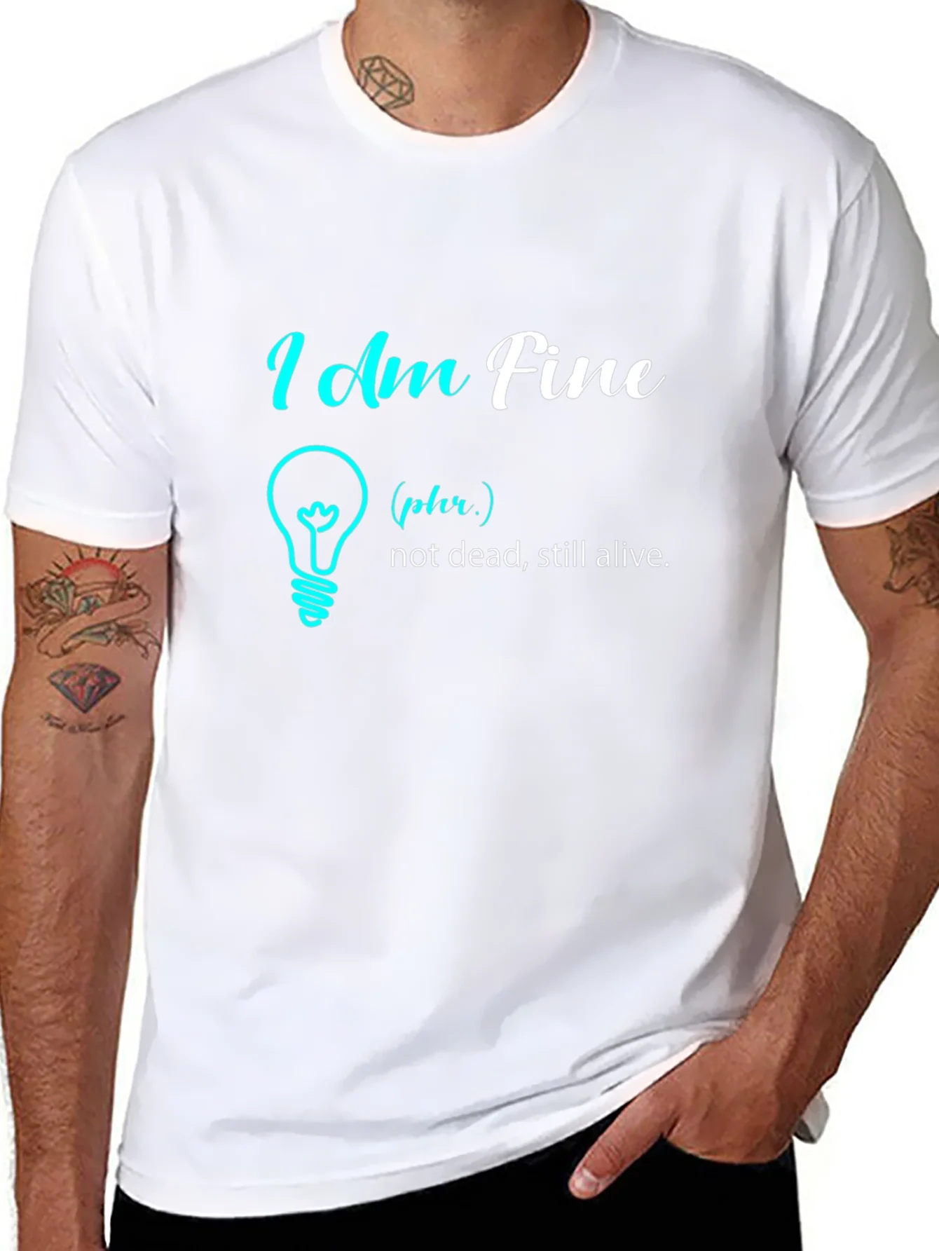 I Am Fine Graphic Tee - Humor T-Shirt