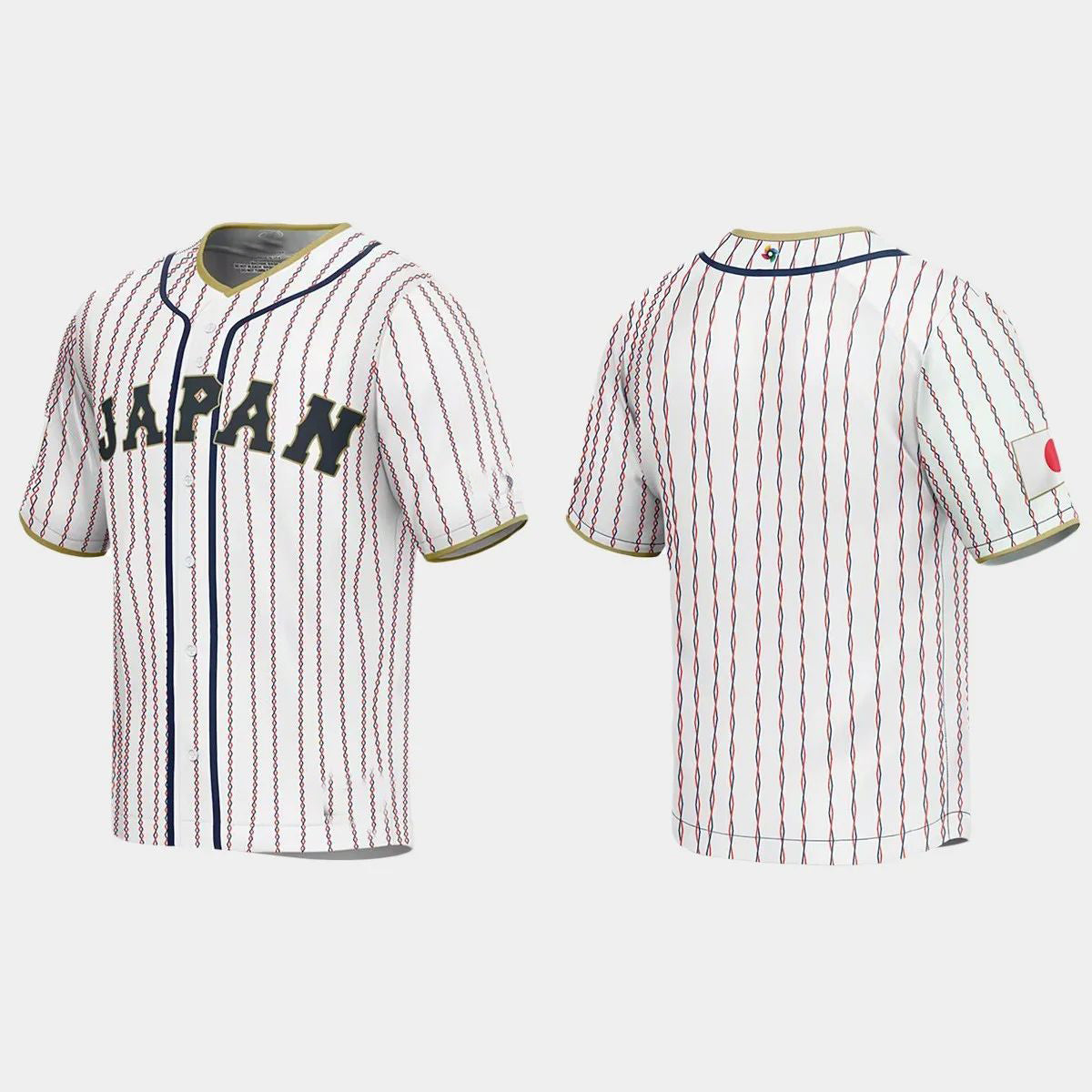 JAPAN BASEBALL 2023 WORLD BASEBALL CLASSIC JERSEY C WHITE Stitches Baseball Jerseys