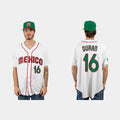 #16 JARREN DURAN MEXICO BASEBALL 2023 WORLD BASEBALL CLASSIC JERSEY C WHITE Stitches Baseball Jerseys