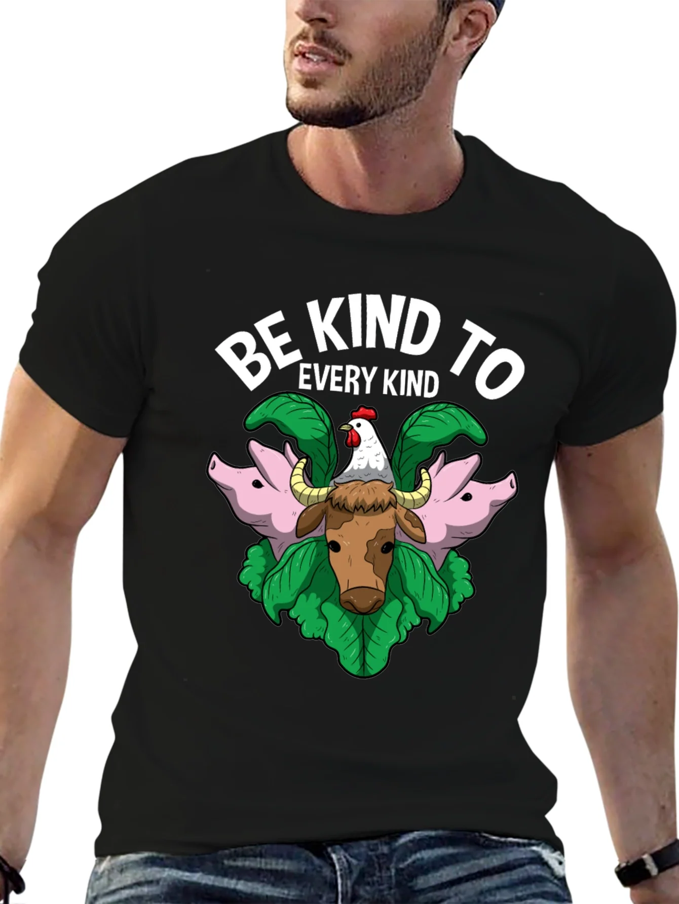 Be Kind to Every Kind Animal Graphic T-Shirt