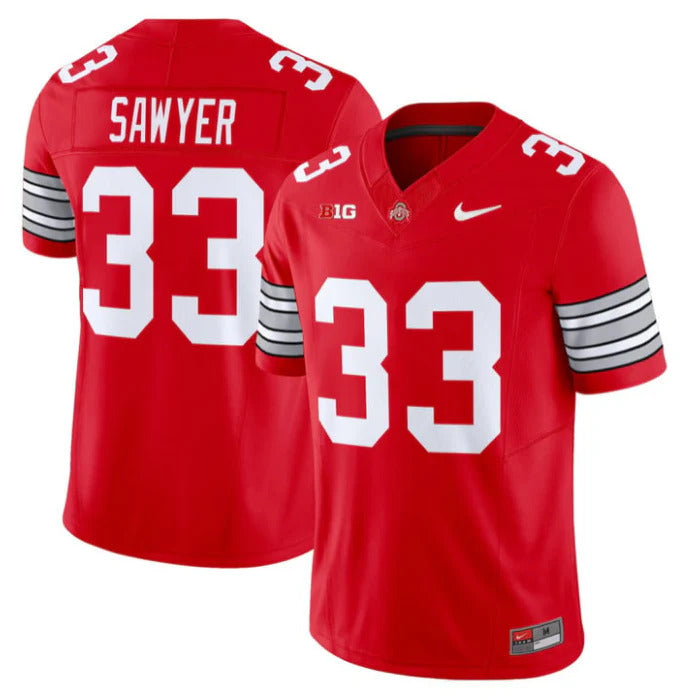 Jack Sawyer Ohio State Buckeyes Jersey  Red