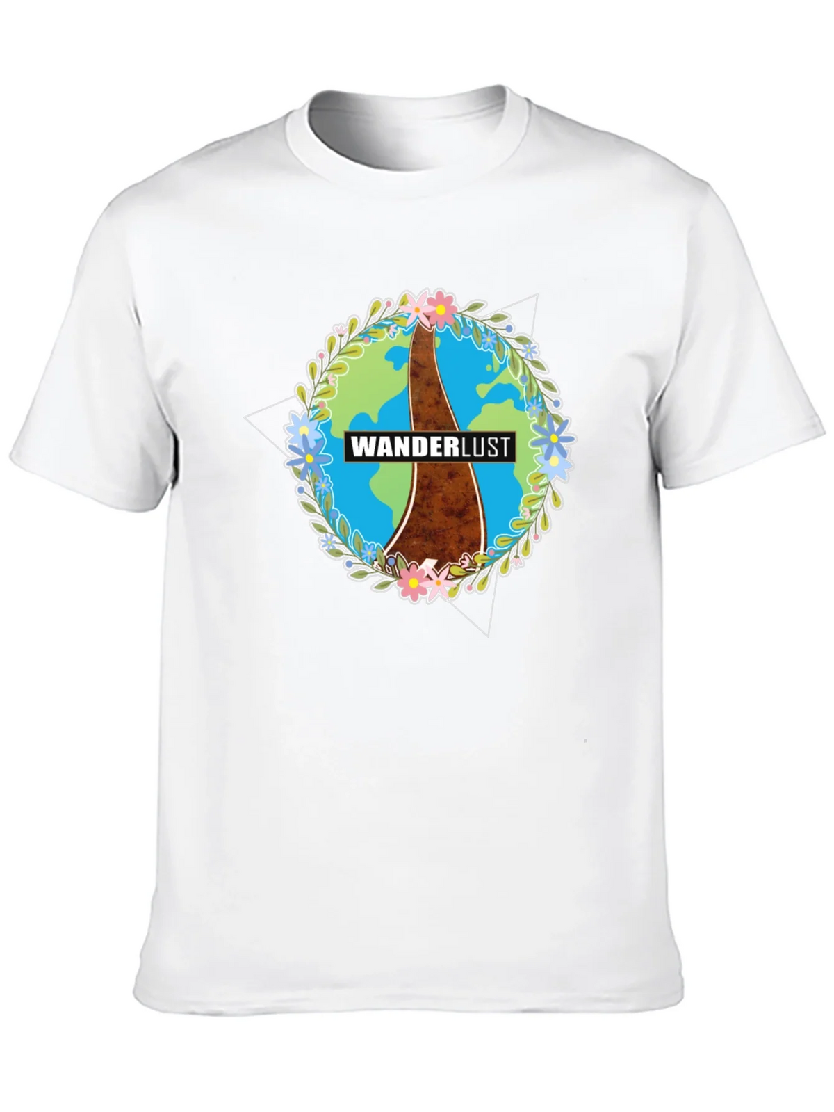 Wanderlust Earth Graphic Black T-Shirt