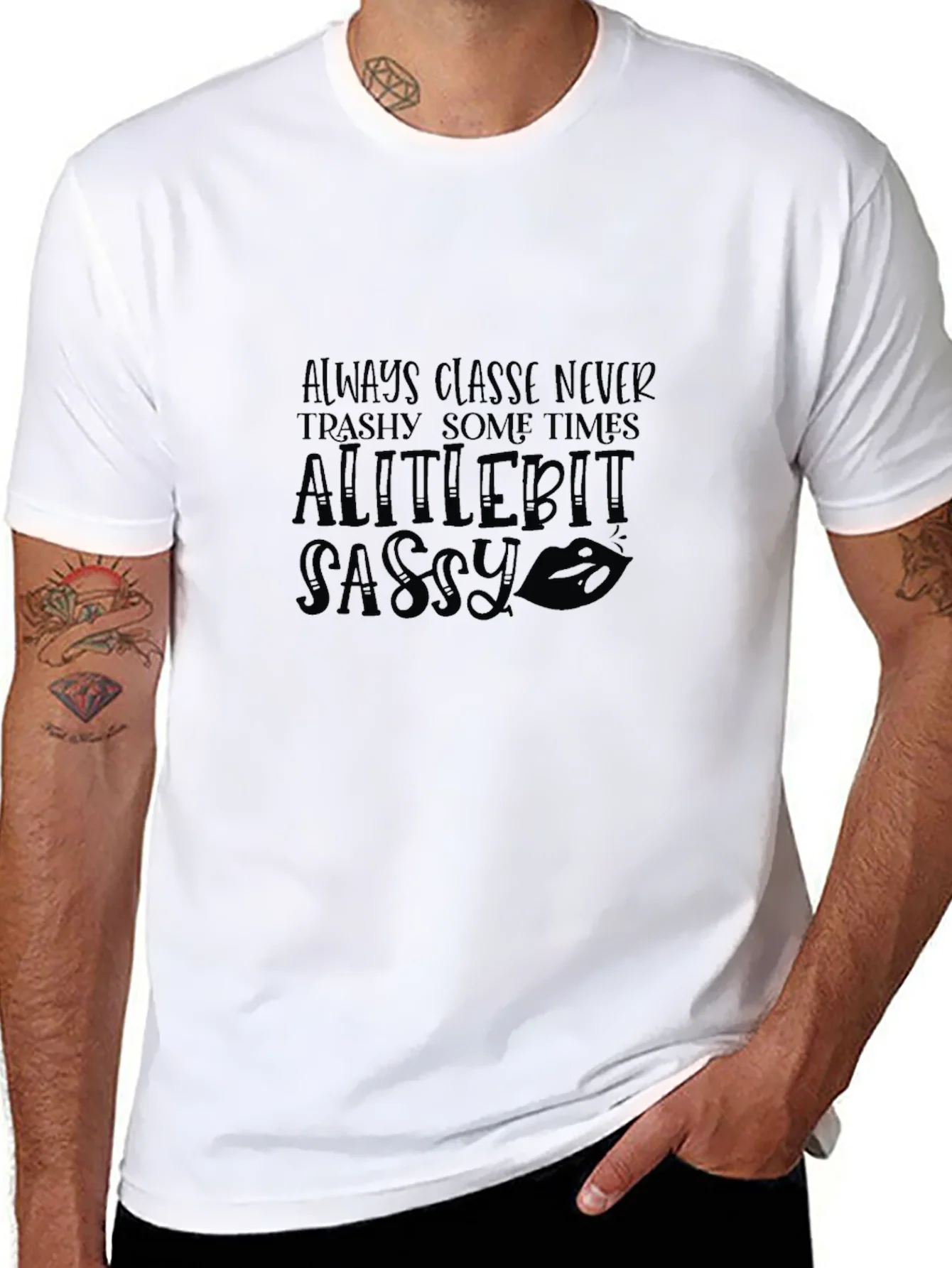 Sassy Graphic Tee - Always Classy Womens T-Shirt