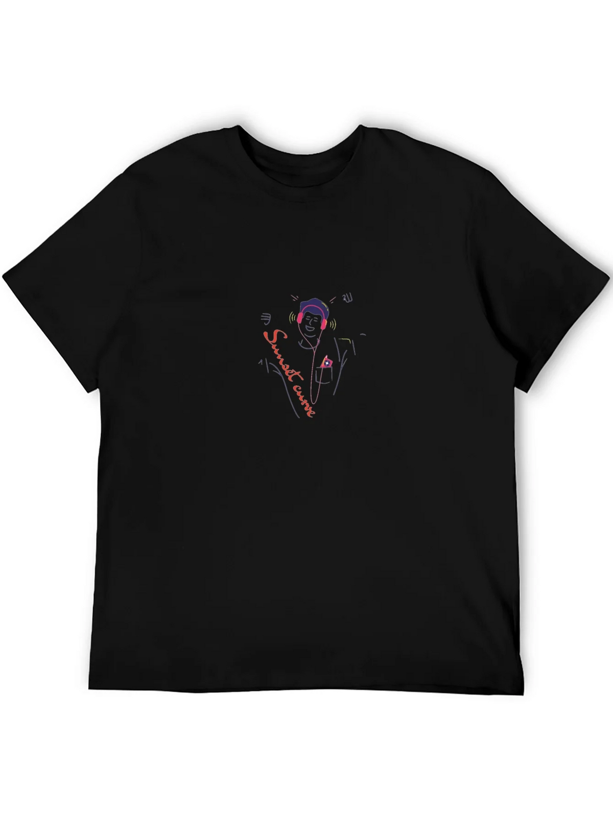 Sunset Curve T-Shirt - Musical Design Tee