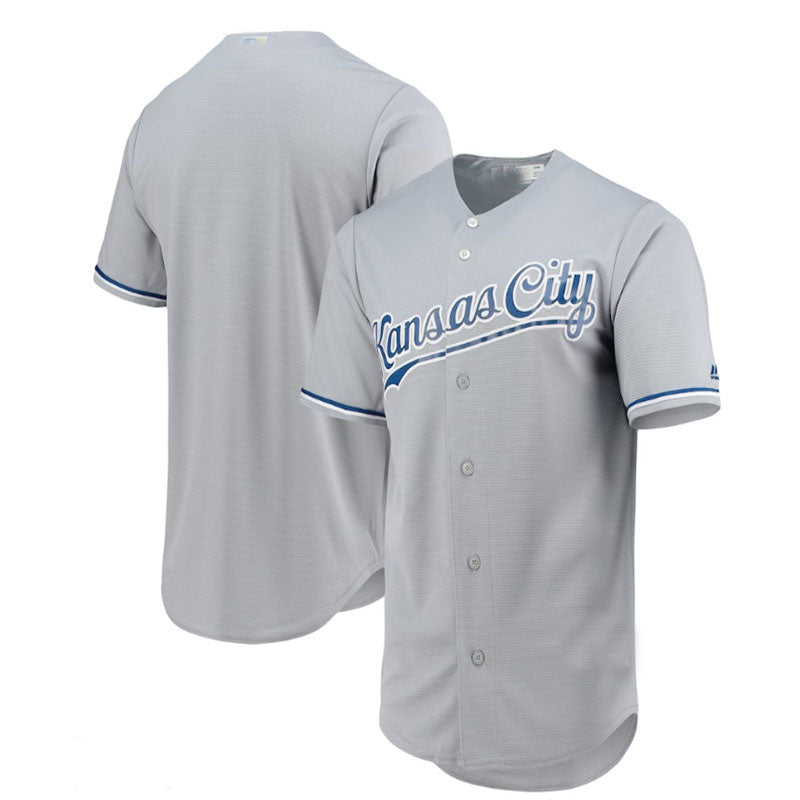 Kansas City Royals  Team Official Jersey - Gray Baseball Jerseys