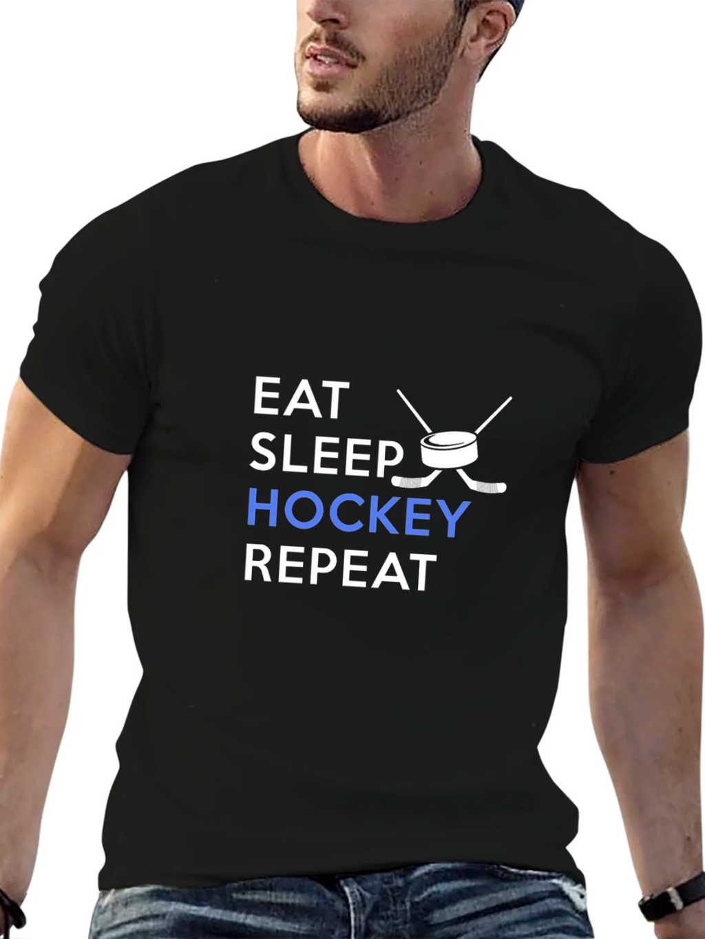 Eat Sleep Hockey Repeat T-Shirt
