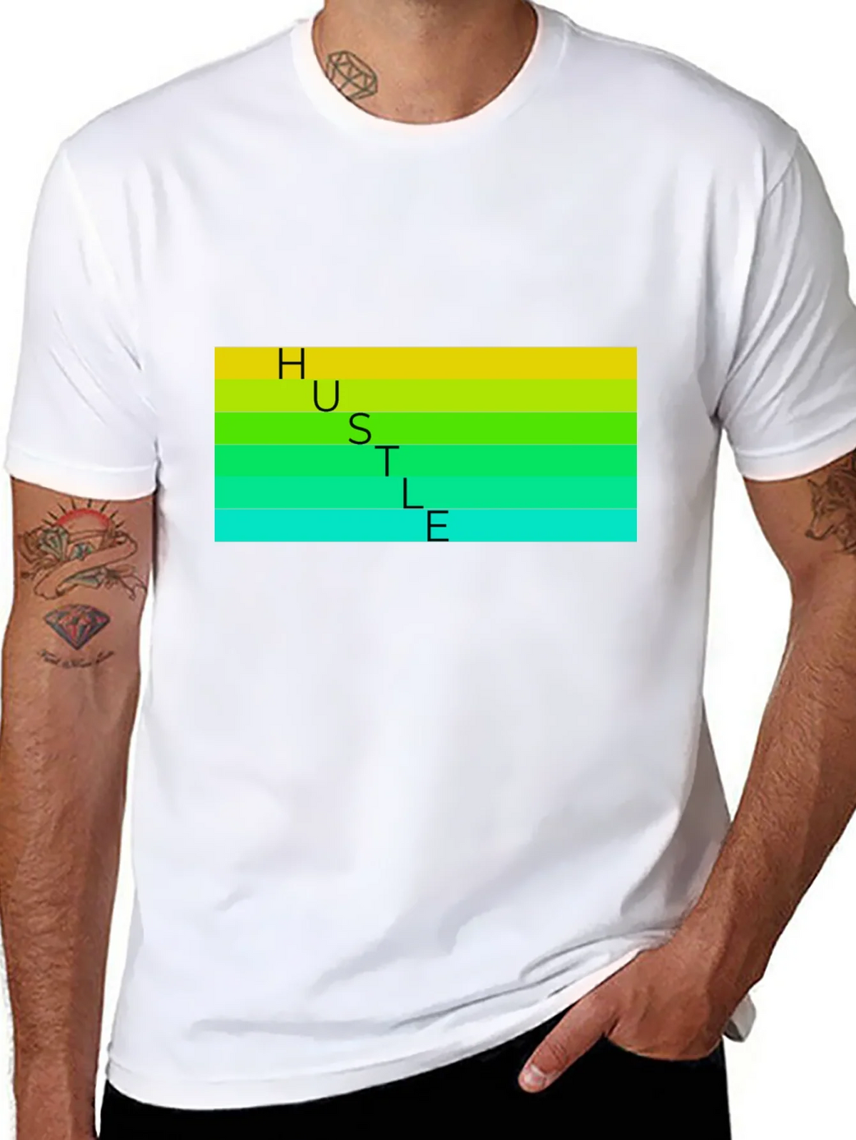 HUSTLE T-Shirt - Black Graphic Tee