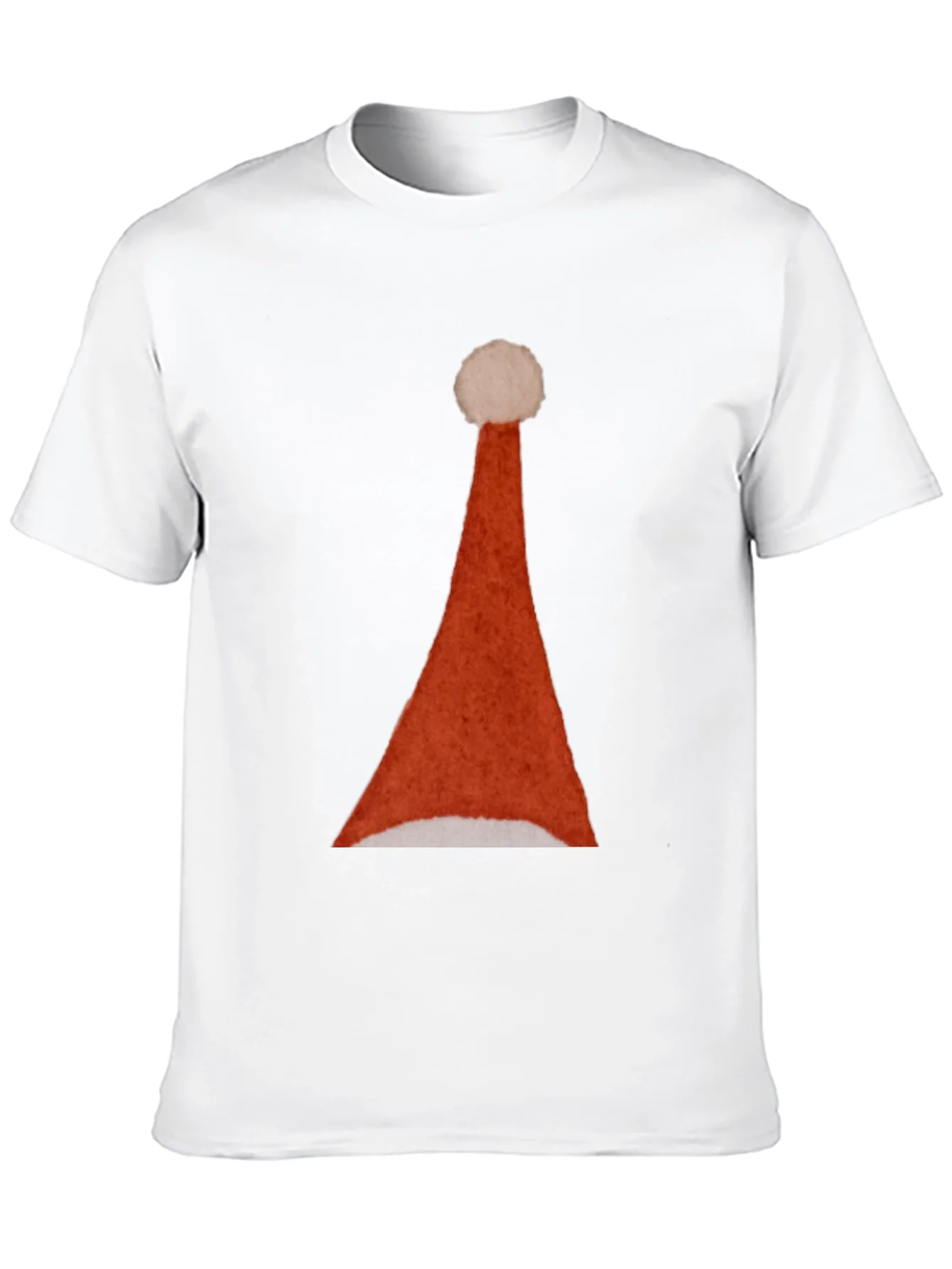 Santa Hat Graphic Tee - Holiday Festive T-Shirt