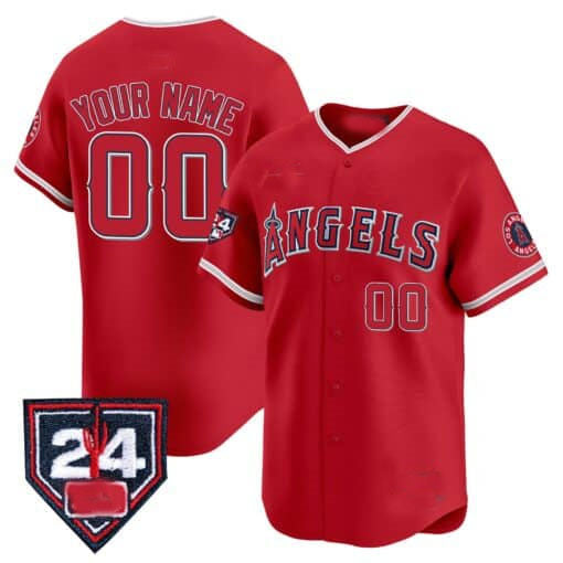 Custom Los Angeles Angels 2024 Spring Training Patch Vapor Premier Limited C All Stitched Baseball Jersey