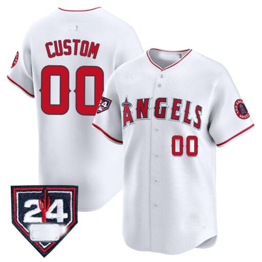 Custom Los Angeles Angels 2024 Spring Training Patch Vapor Premier Limited C All Stitched Baseball Jersey