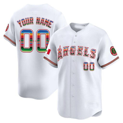 Custom Los Angeles Angels Mexico Vapor Premier Limited C All Stitched Baseball Jersey