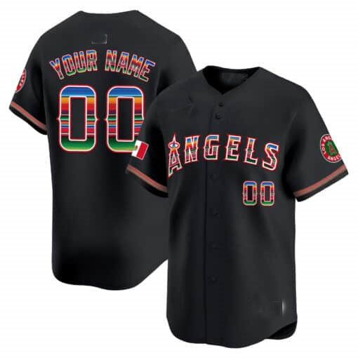 Custom Los Angeles Angels Mexico Vapor Premier Limited C All Stitched Baseball Jersey