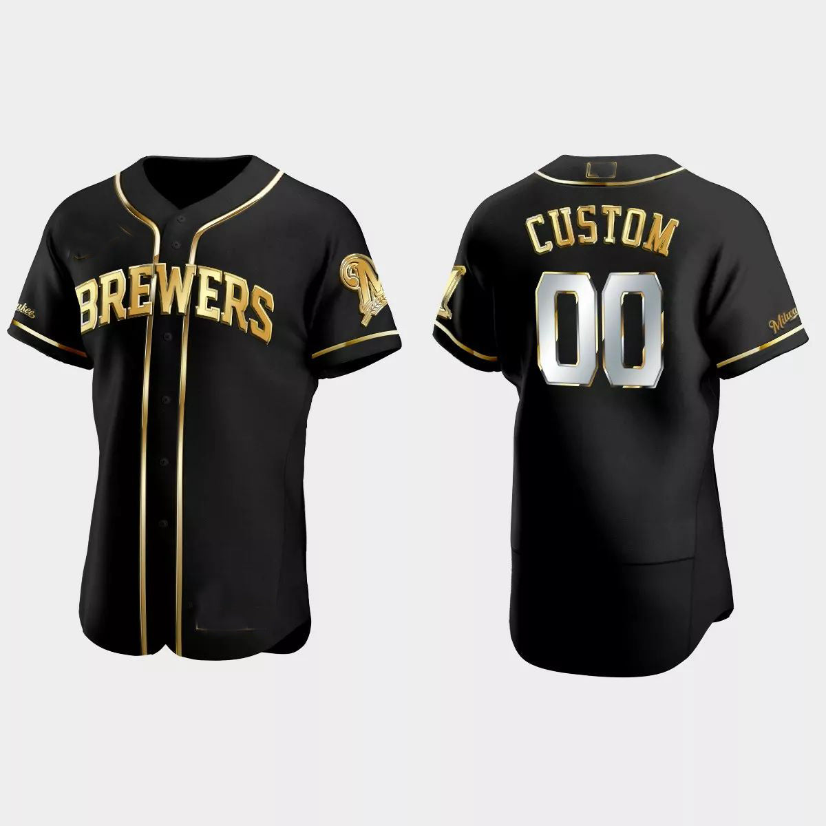 Custom Los Angeles Angels Gold Edition Authentic Jersey C Black Stitched Baseball Jerseys