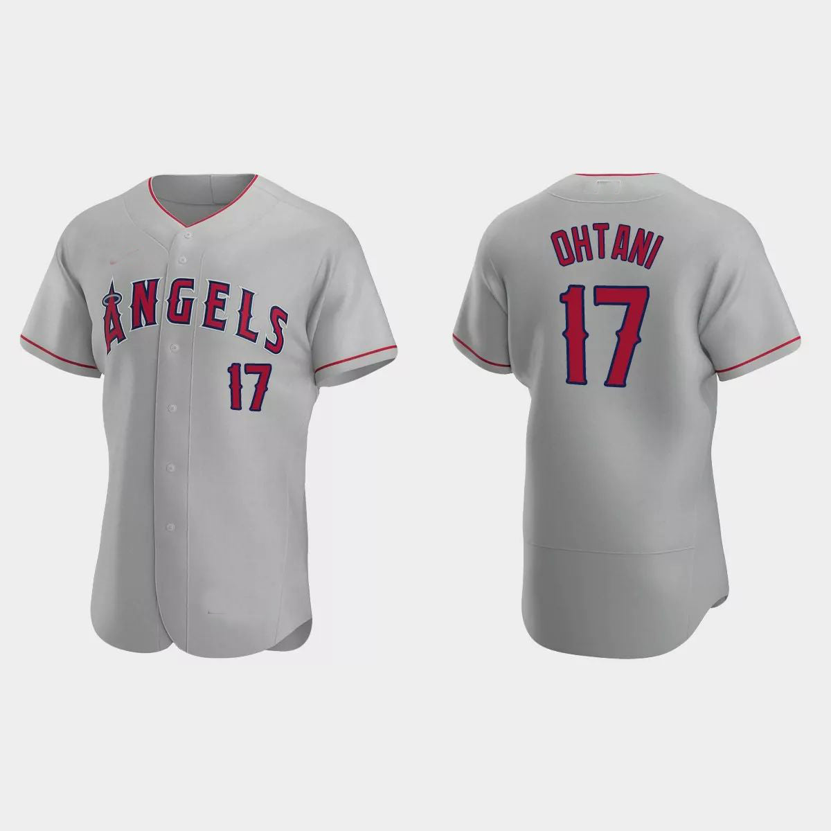 Los Angeles Angels #17 Shohei Ohtani 2020 Road Authentic Jersey C Gray Men Youth Women Baseball Jerseys