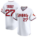 Los Angeles Angels #27 Mike Trout Alternate Limited Jersey - White Stitched Baseball Jersey