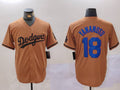 Los Angeles Dodgers #18 Yoshinobu Yamamoto Olive Cool Base Limited Stitched Baseball Jerseys