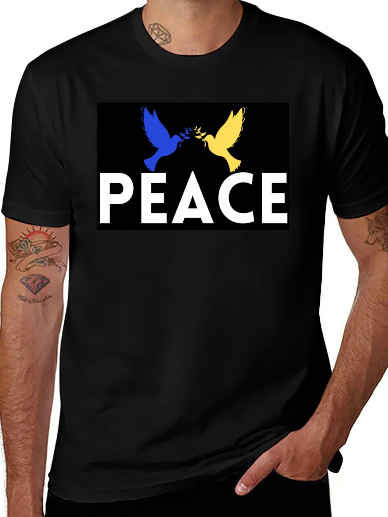 Peace Ukraine Dove T-Shirt