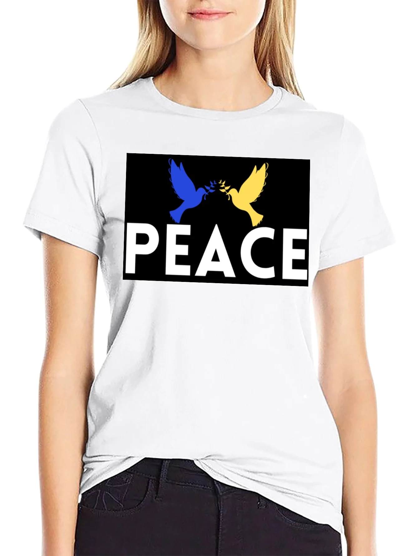 Peace Ukraine Dove T-Shirt