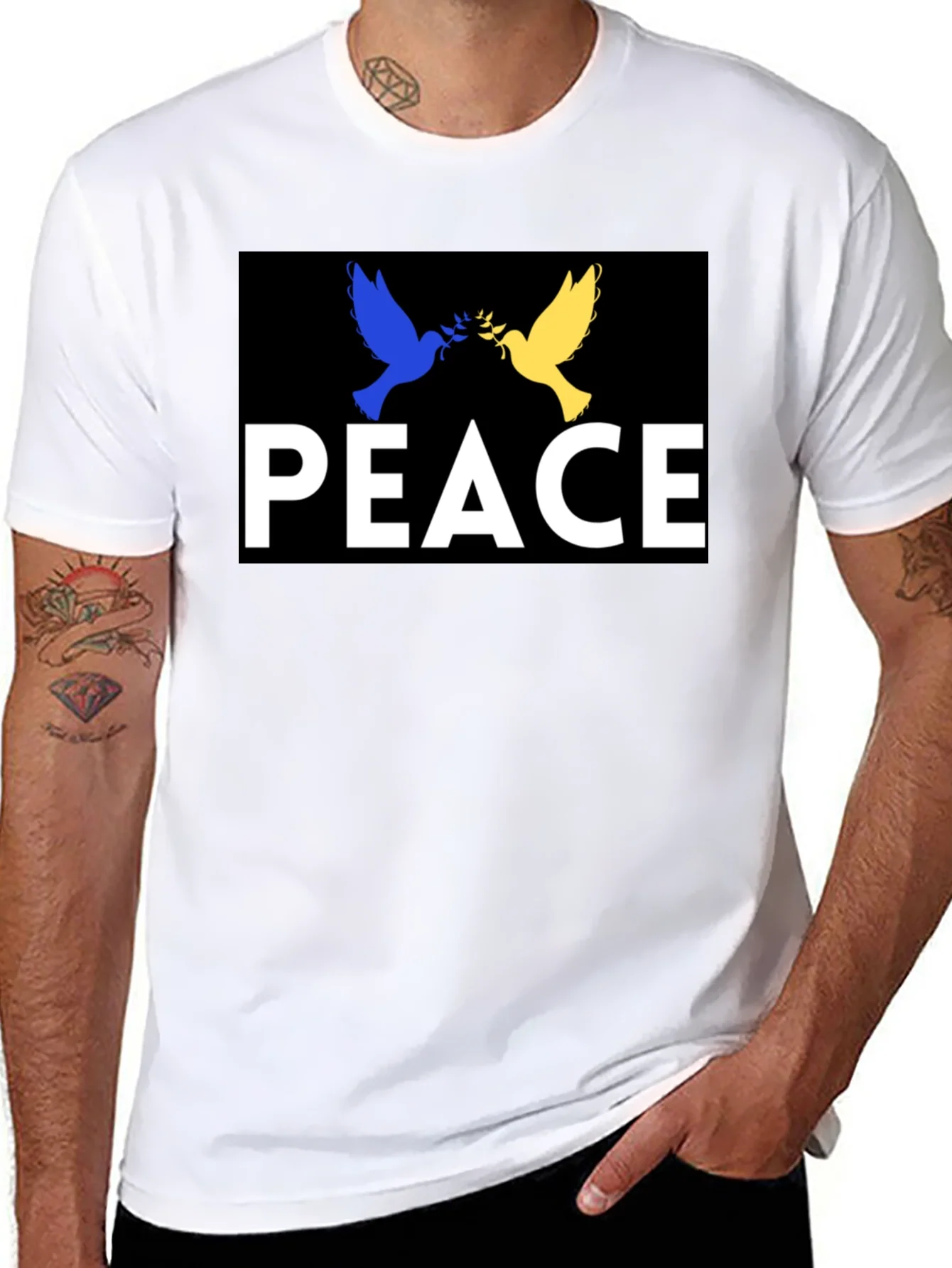 Peace Ukraine Dove T-Shirt