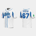#67 MATT FESTA ITALY BASEBALL 2023 WORLD BASEBALL CLASSIC JERSEY C WHITE Stitches Baseball Jerseys